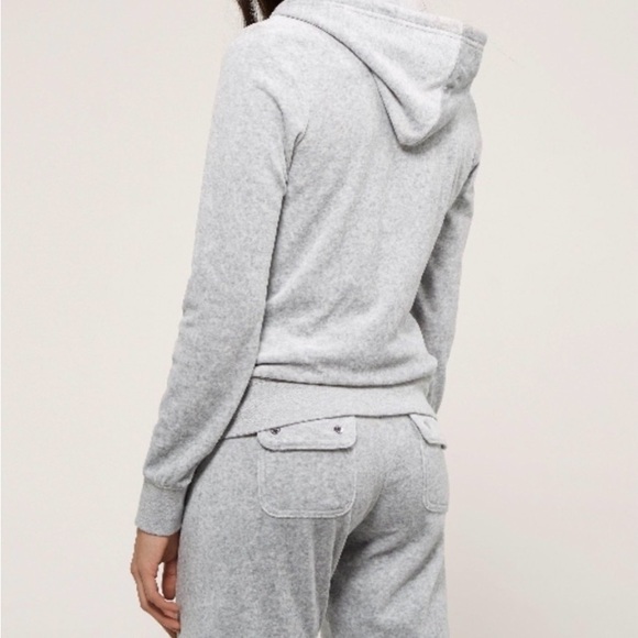 Juicy Couture Grey Velour Sweat Pants - Picture 2 of 7